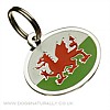 Welsh Flag Dog Tag (Oval)